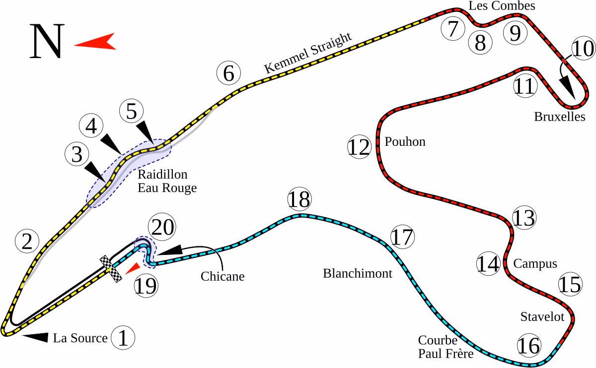 Where is the Circuit de Spa-Francorchamps?