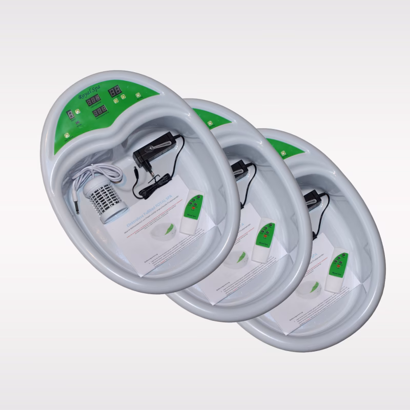 Warum verfärbt sich das Wasser am Ende eines Detox Fußbades?