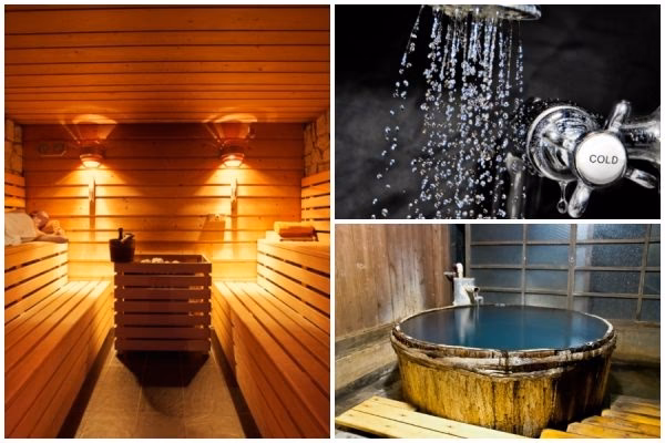 Kann man in der Sauna kalt duschen?