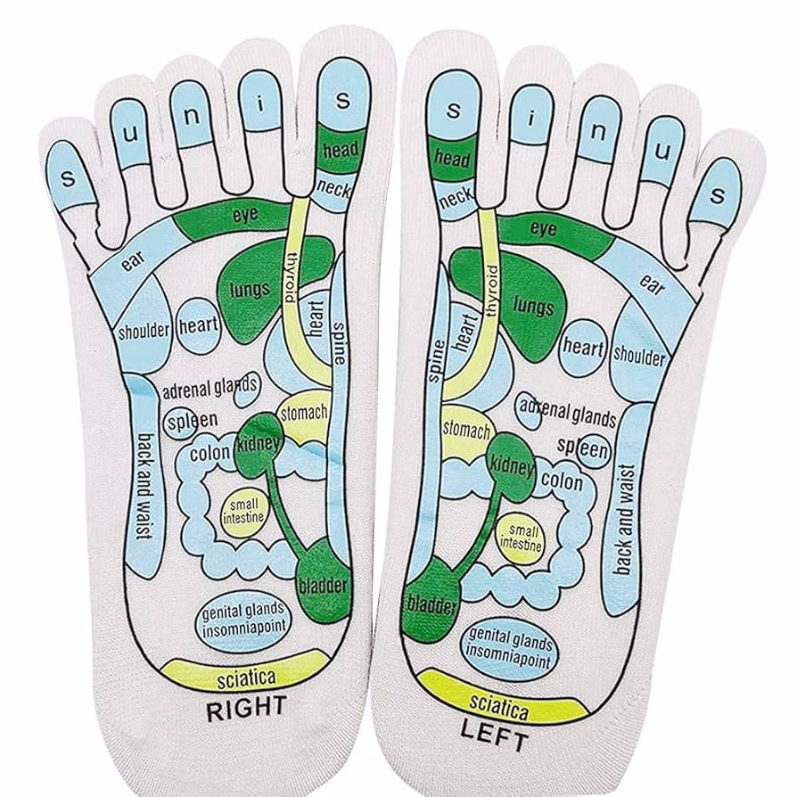 Wie kann man die Druckpunkte der Füße stimulieren?