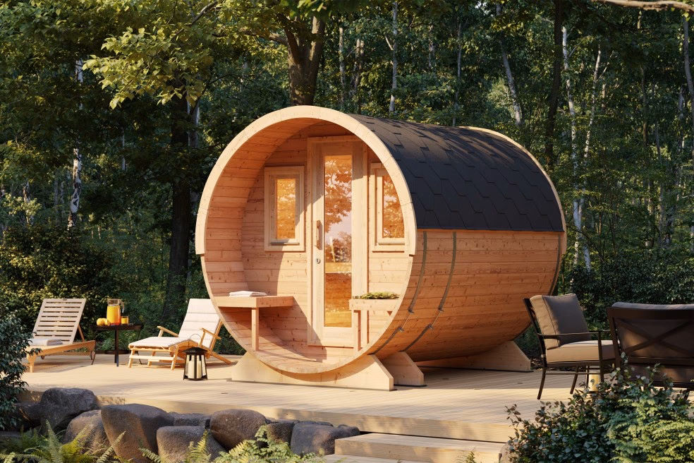 Was ist der Unterschied zwischen einem Gartenhaus und einer fasssauna?