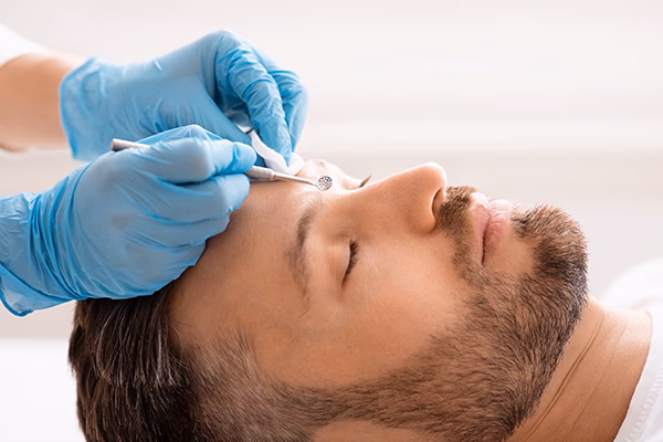 Wie entferne ich Mitesser von der Haut?