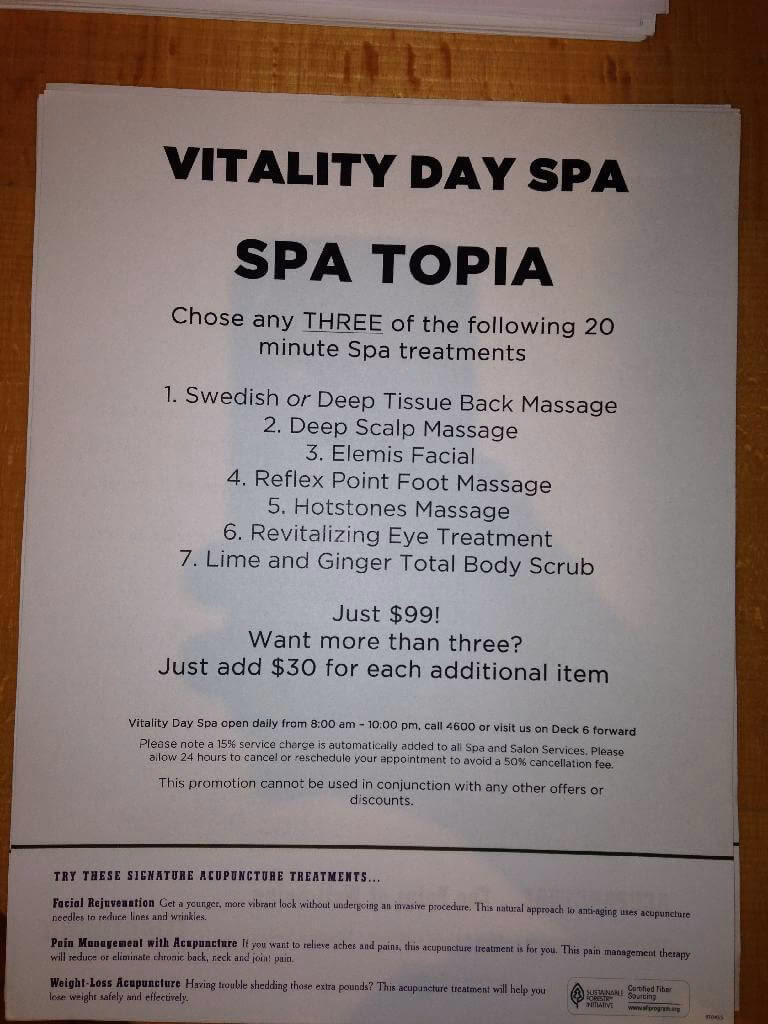 Does Crown & Anchor Society offer a discount on Spa prices?