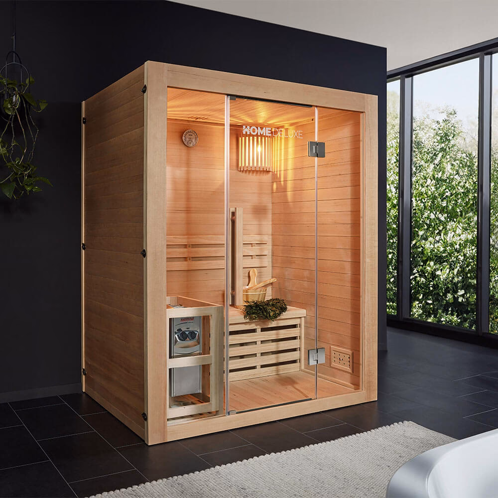 Wie groß ist eine traditionelle Sauna?