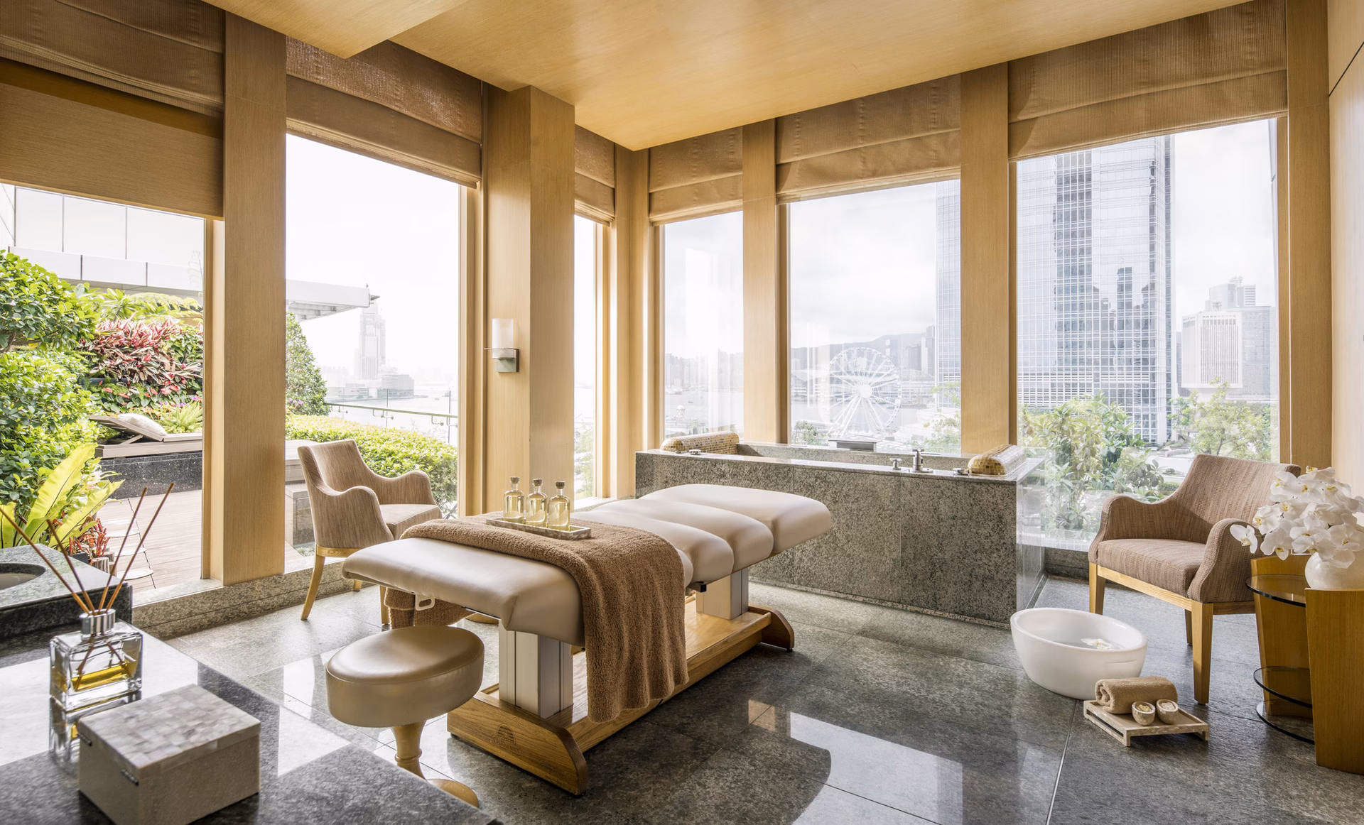 What is a high-end spa in Hong Kong?
