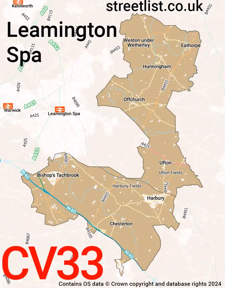 Where is Leamington Spa located in the UK?