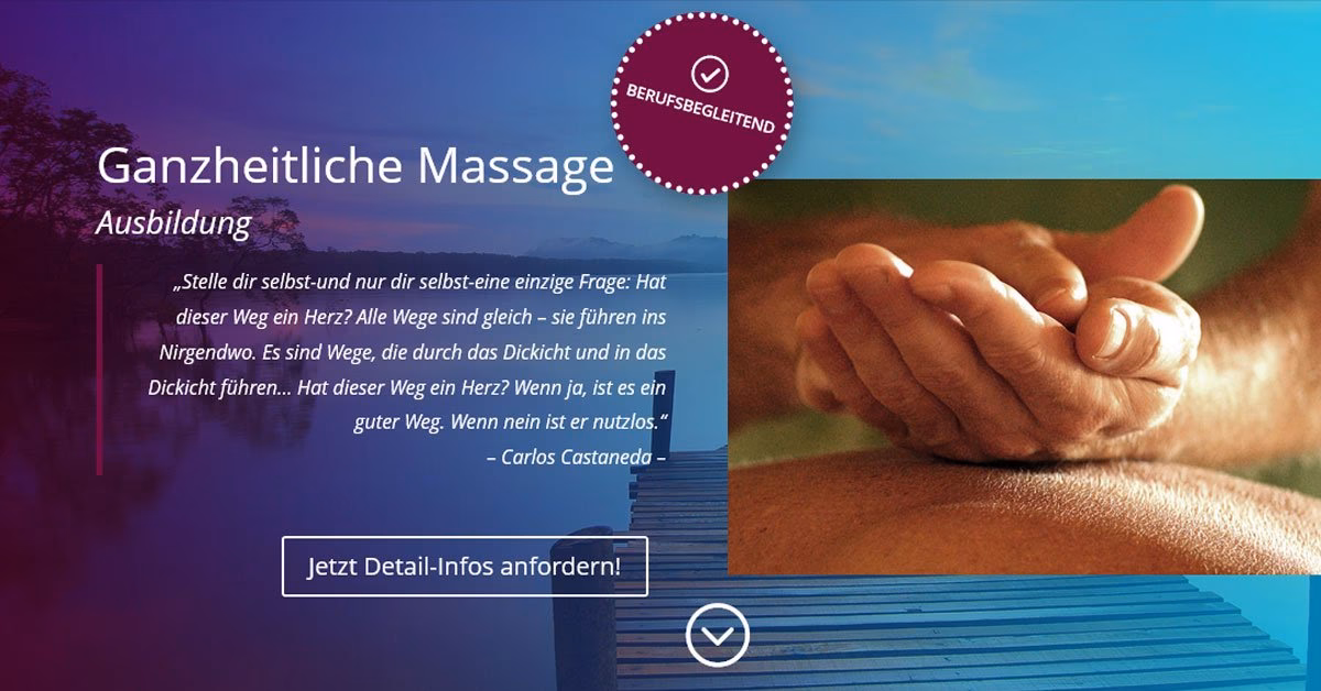 Wie viele massageausbildungen gibt es?