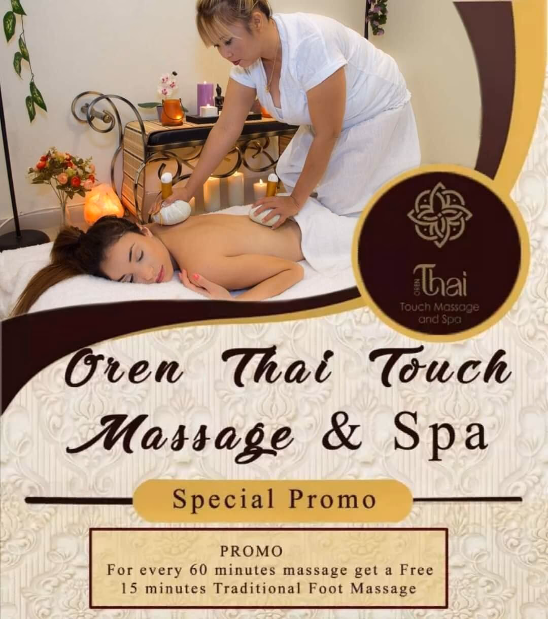 What massage services does Oren Thai touch offer?