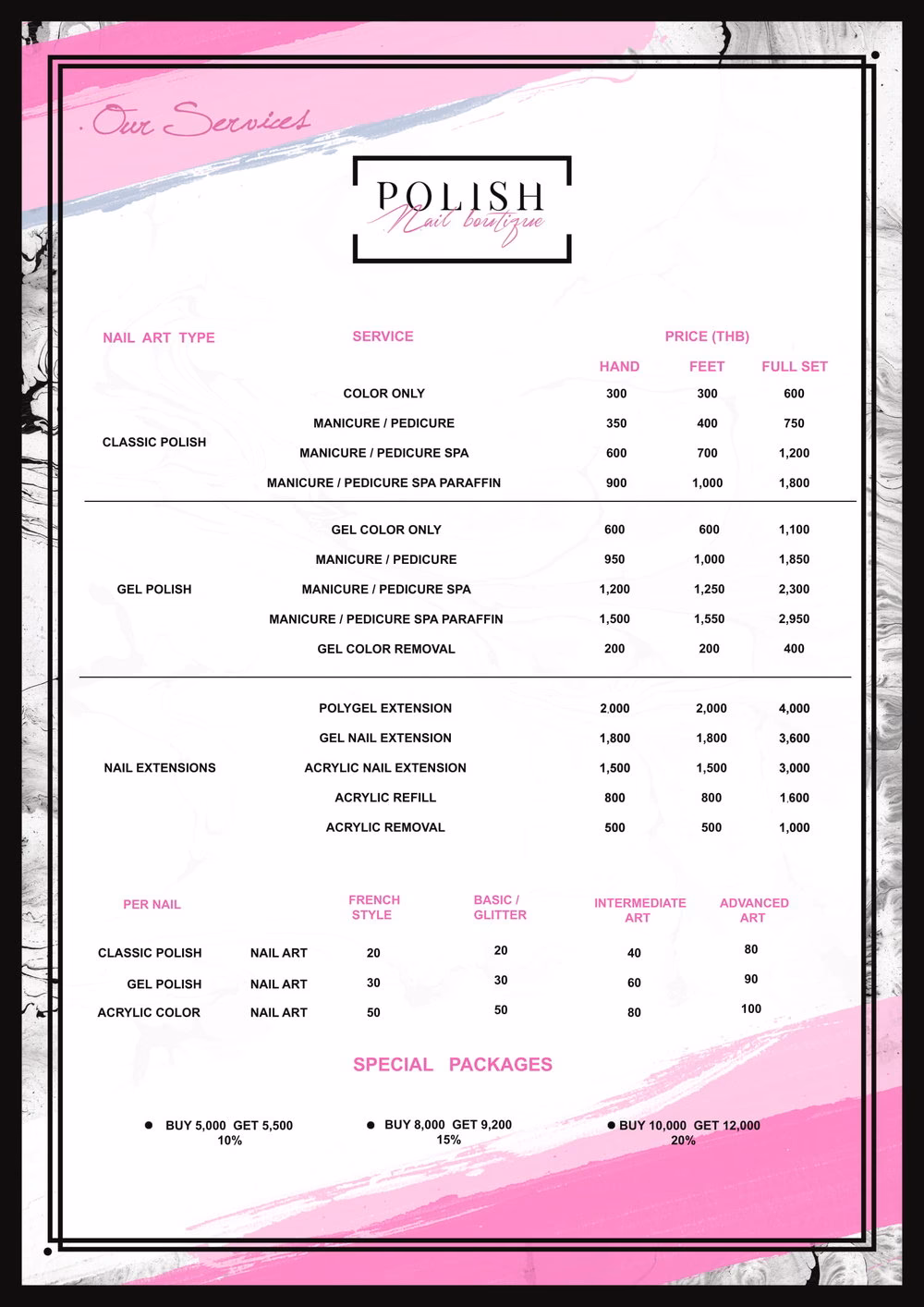 Where can I get a pedicure in Thailand?