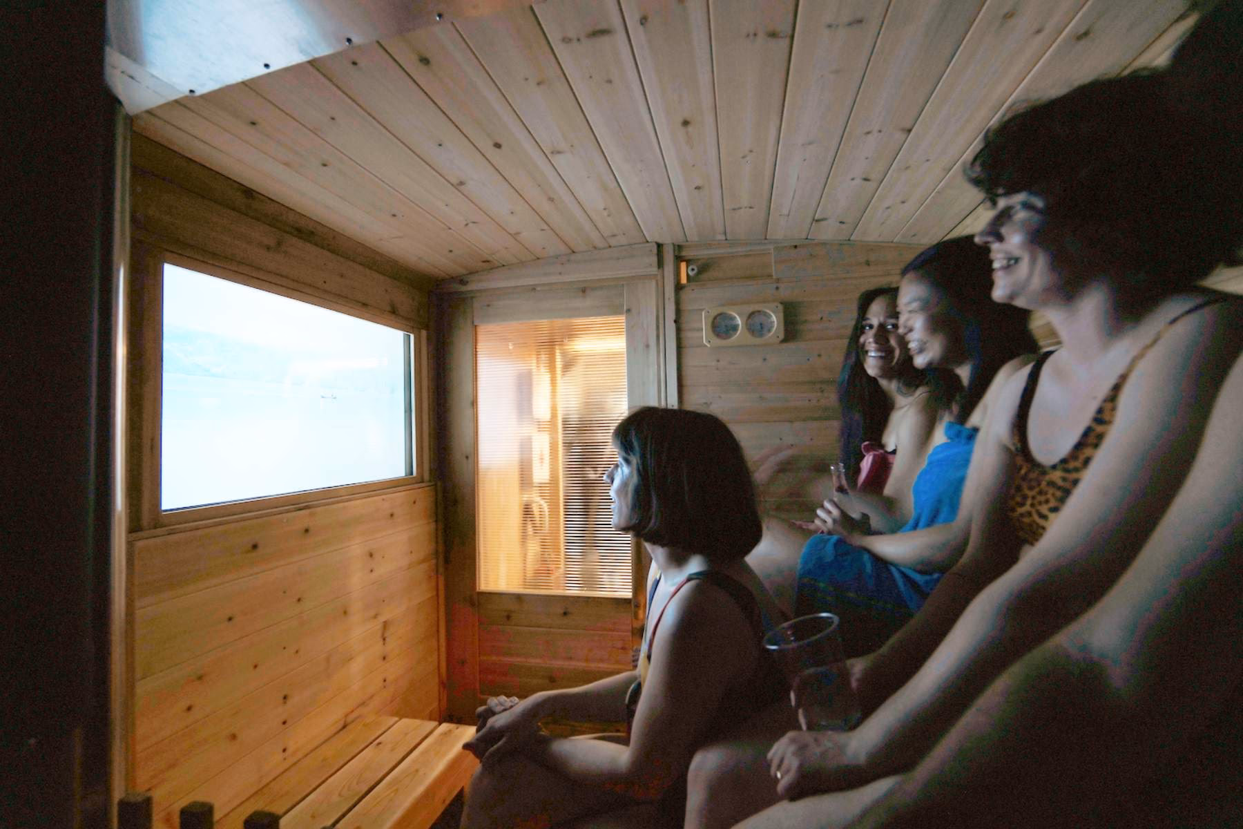 What is a public sauna?