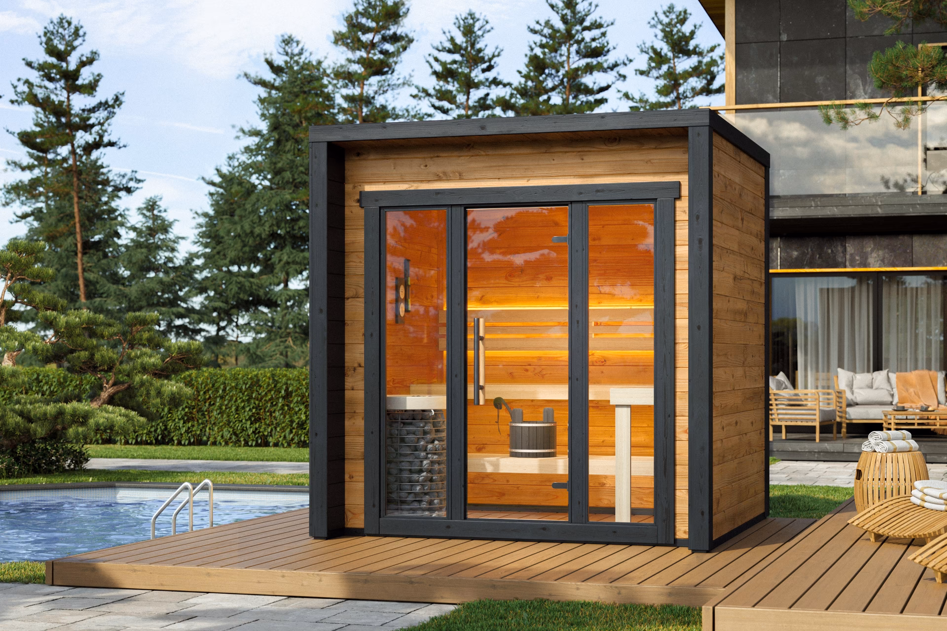 Wie groß sollte eine Sauna sein?