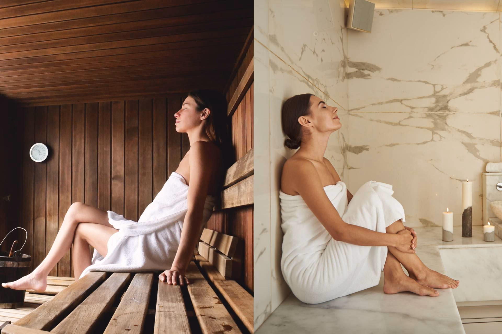 Wie kommt man in die Sauna?