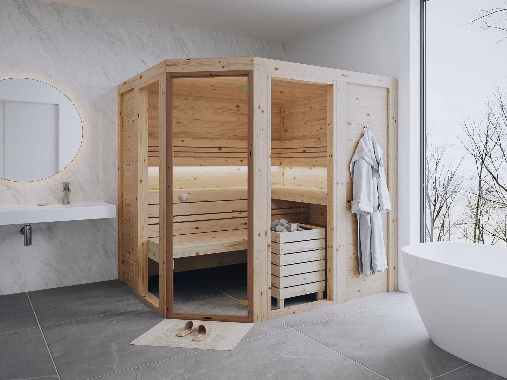 Was ist eine Massivholz-elementsauna?