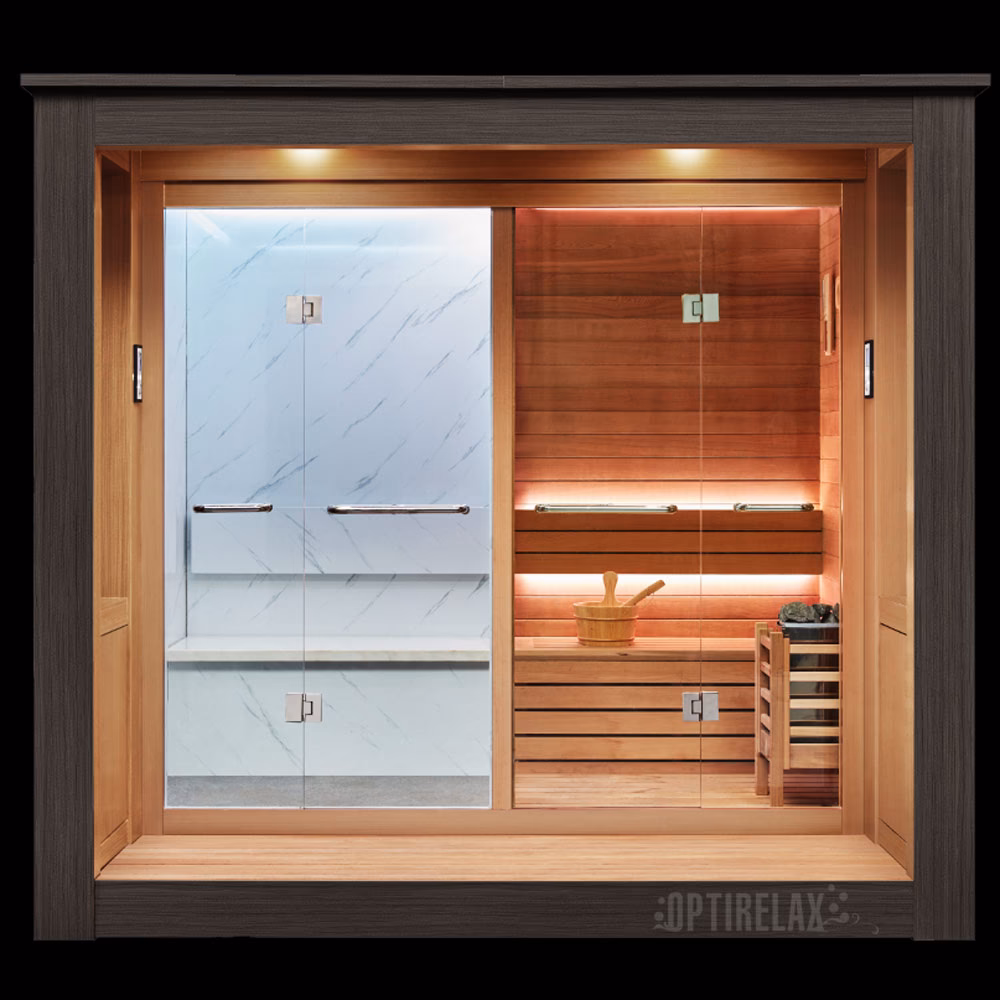 Kann man eine Sauna mit Dampfbad kombinieren?