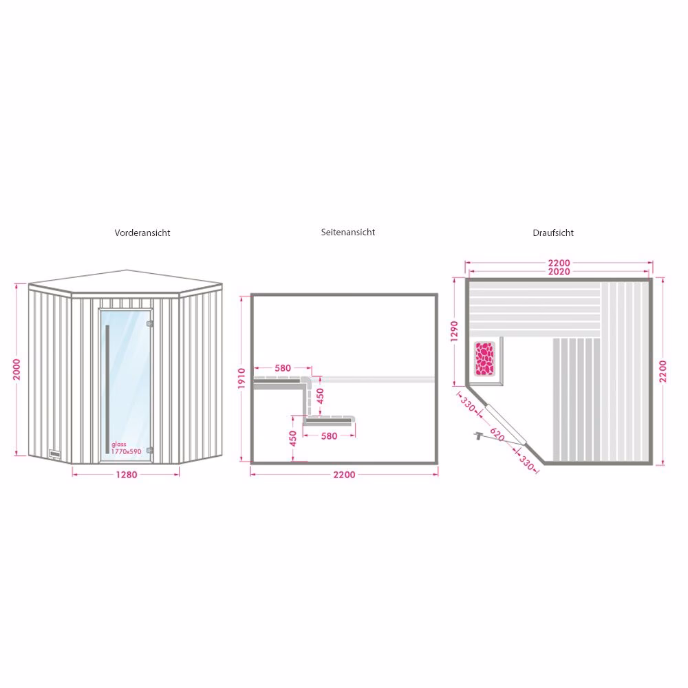 Was ist der Unterschied zwischen einer großen und einer kleinen Sauna?