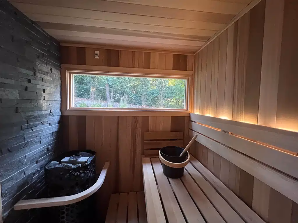 Was kann man in der Sauna bestellen?