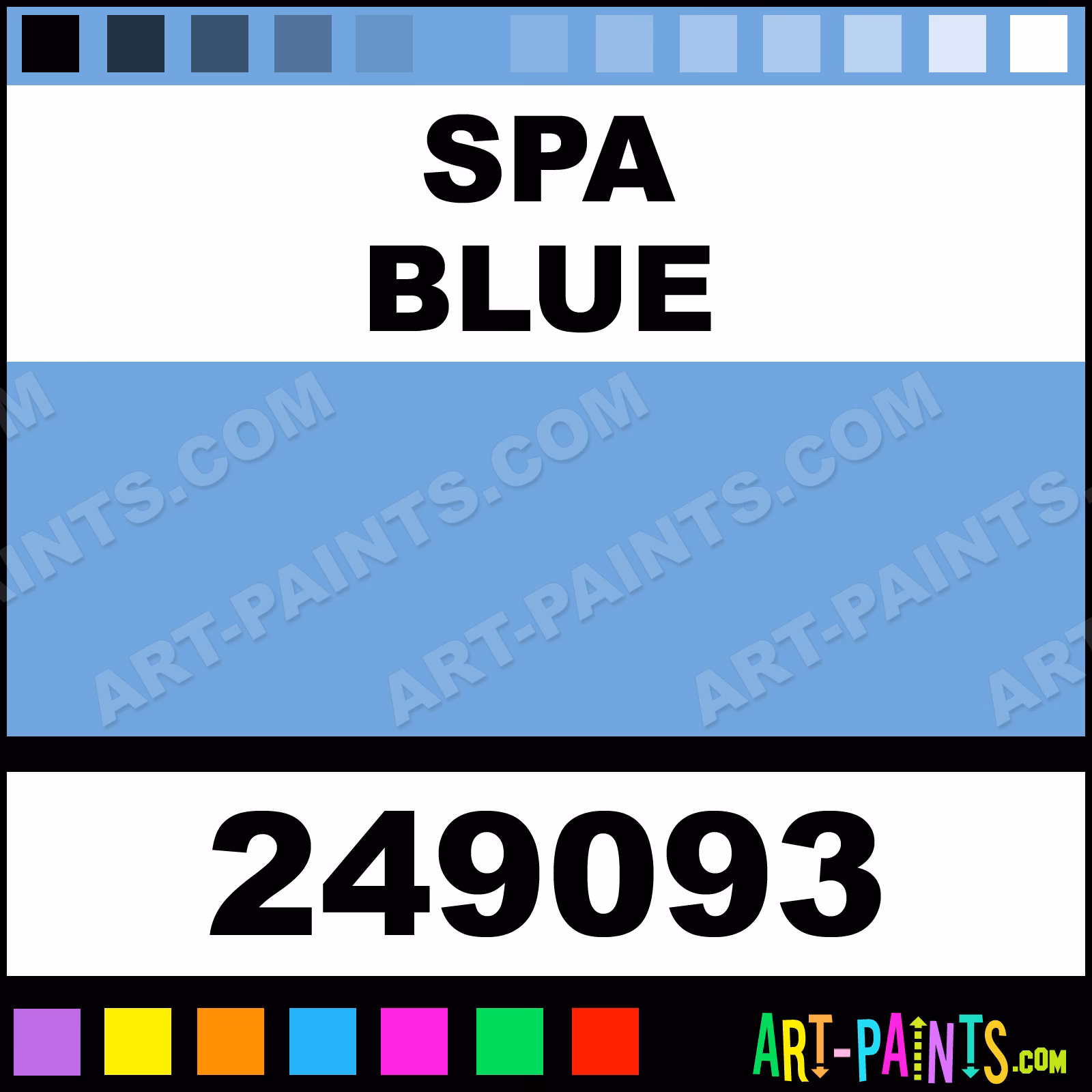 What is spa blue color hex code?