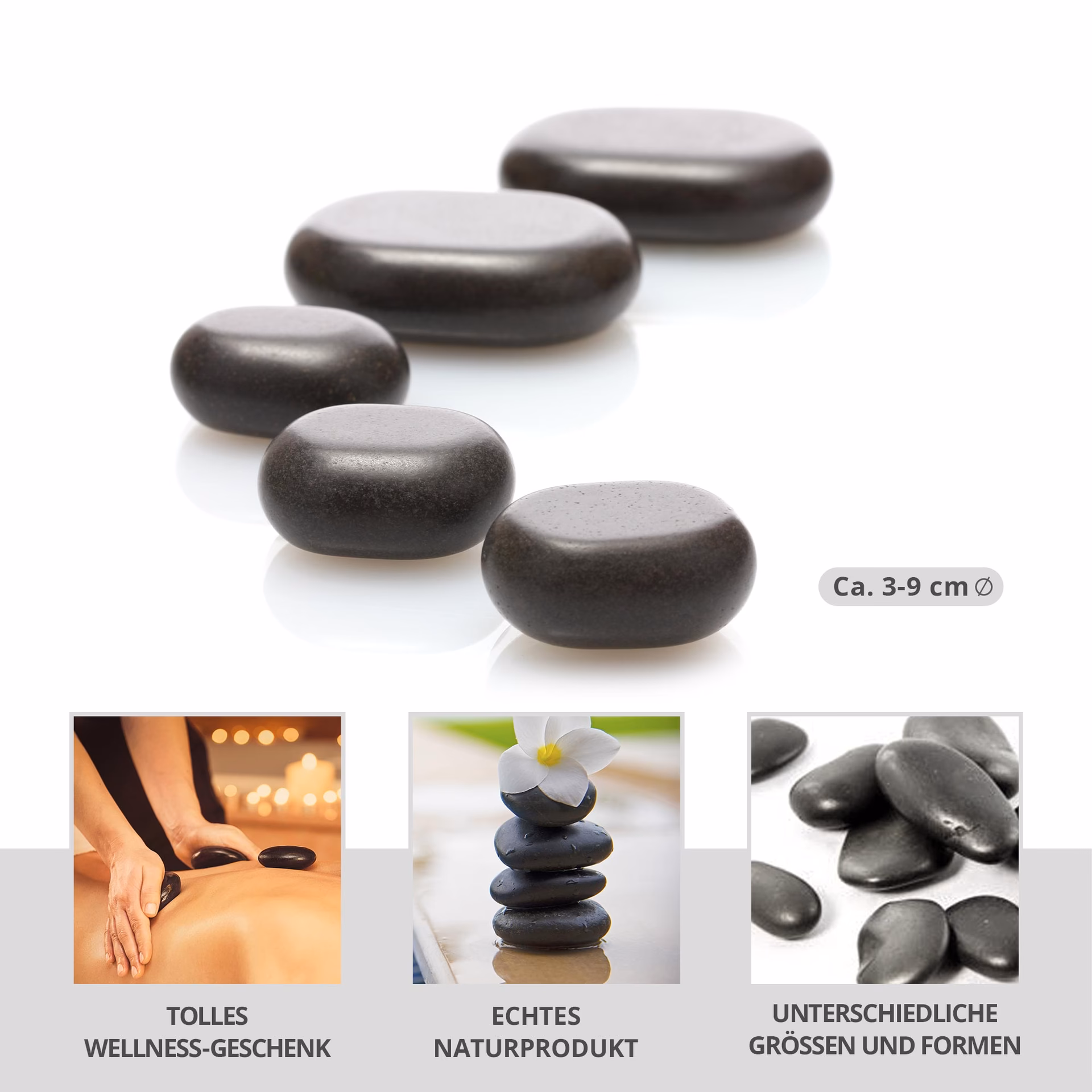 Welche Steine sollten für eine Hot Stone Massage verwendet werden?