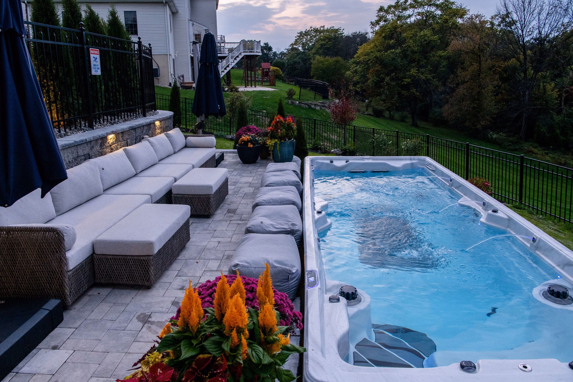What is a backyard swim spa?