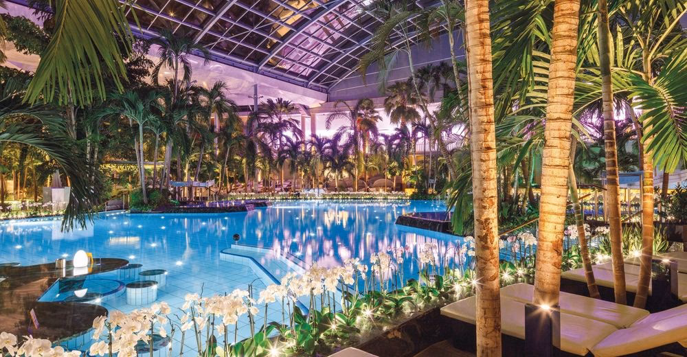 Wie unterhalten sich die Leute in der Therme?