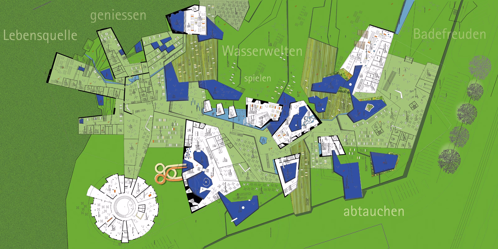 Was ist der Grundriss der Therme Wien?