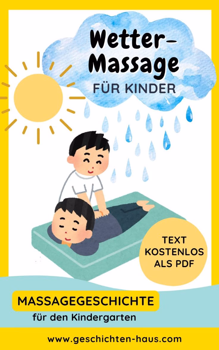 Wie kann ich auf dem Rücken meines Kindes eine wettermassage machen?