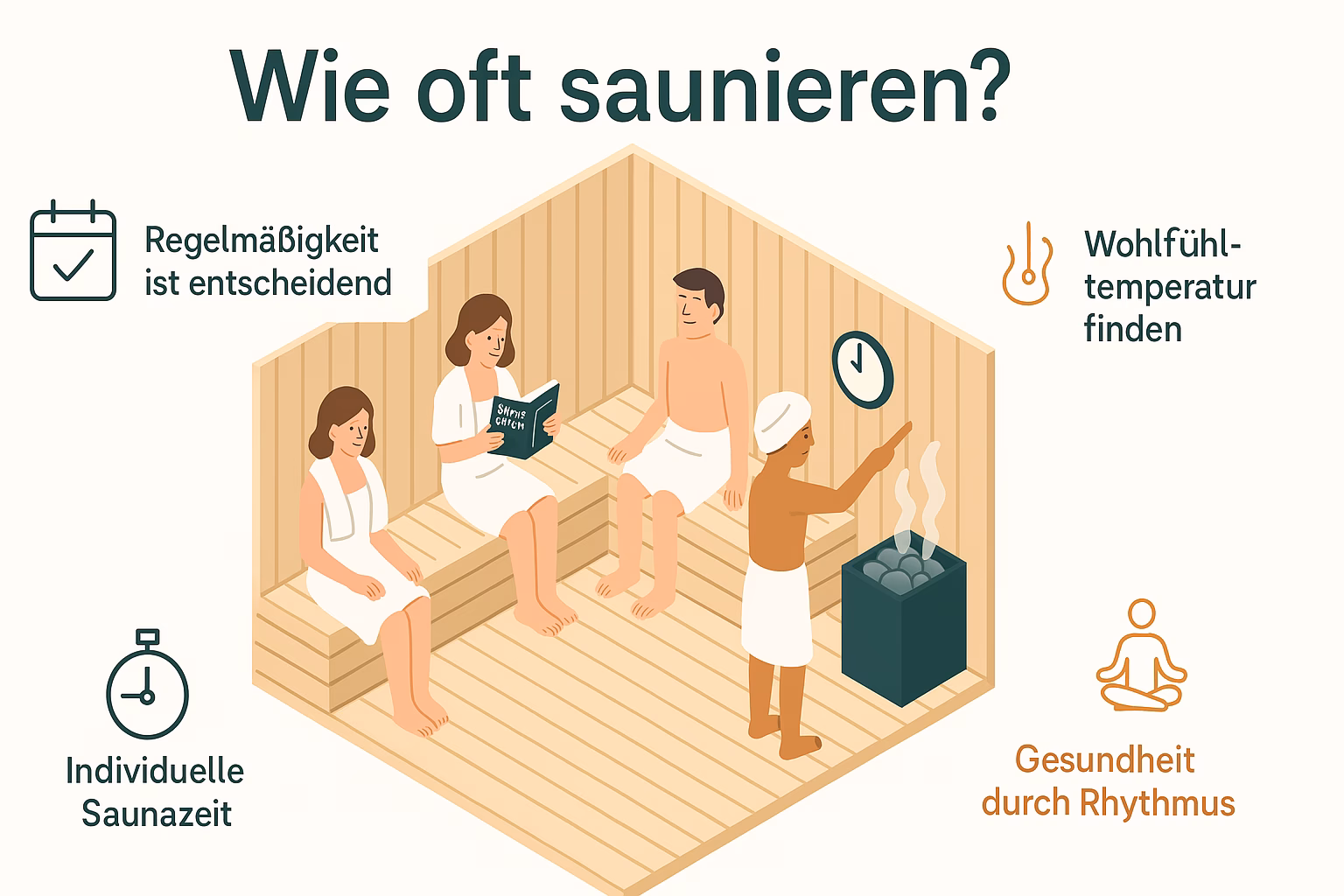 Wie oft sollte man in die Sauna?