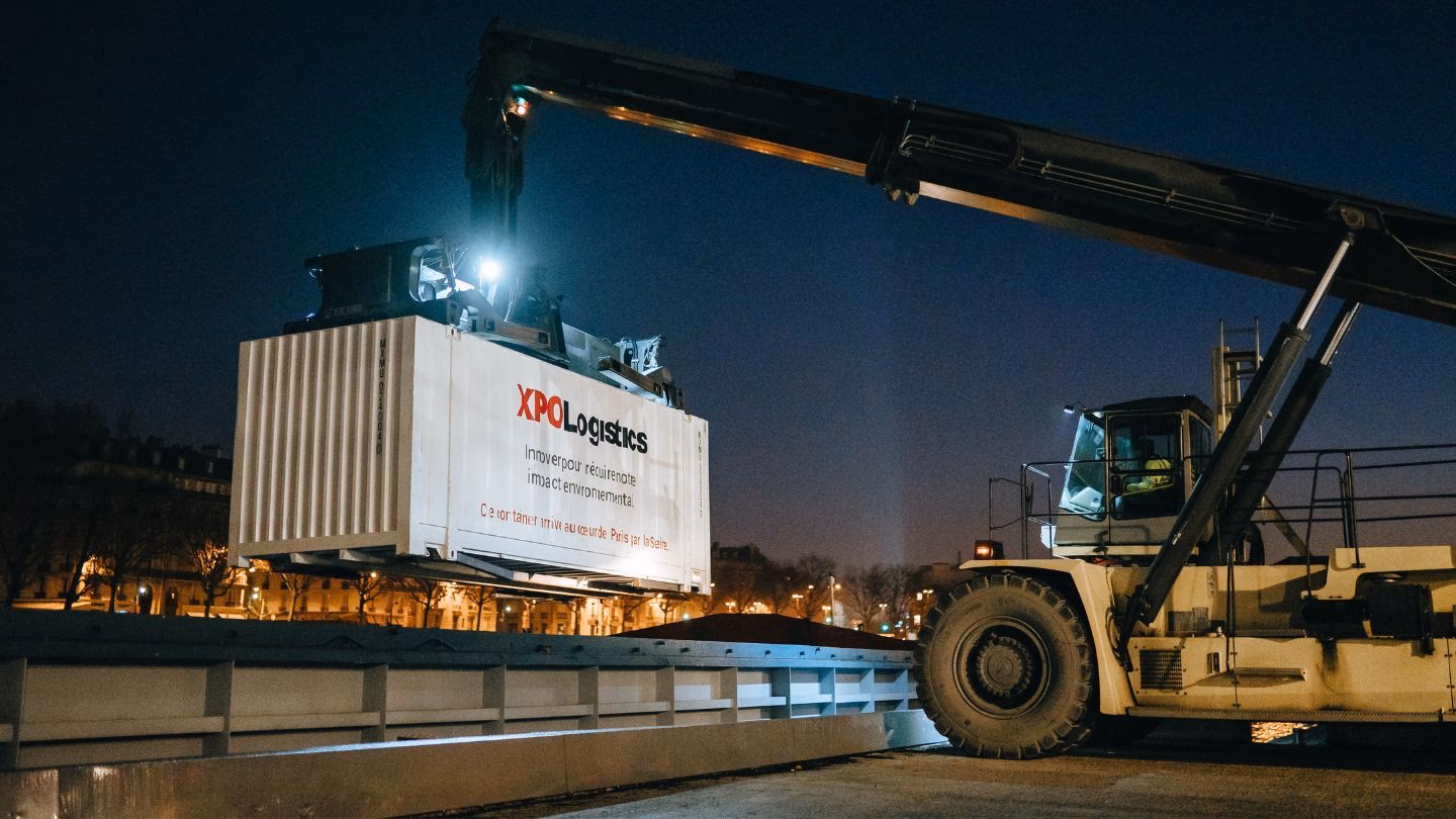 What is XPO's new multimodal route between Italy and Germany?